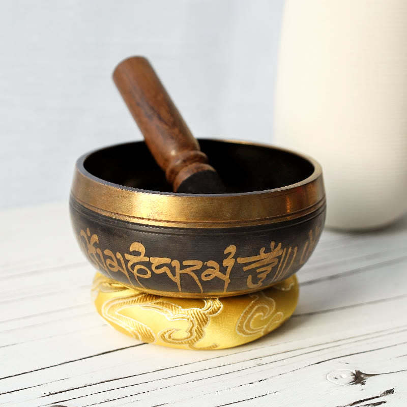 mystic zen Stone Tibetan Om Mani Padme Hum Gift Bundle