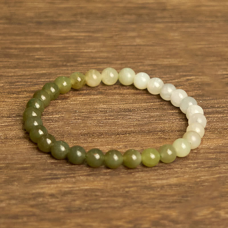 Hetian Jade Gradient Color Abundance Bracelet