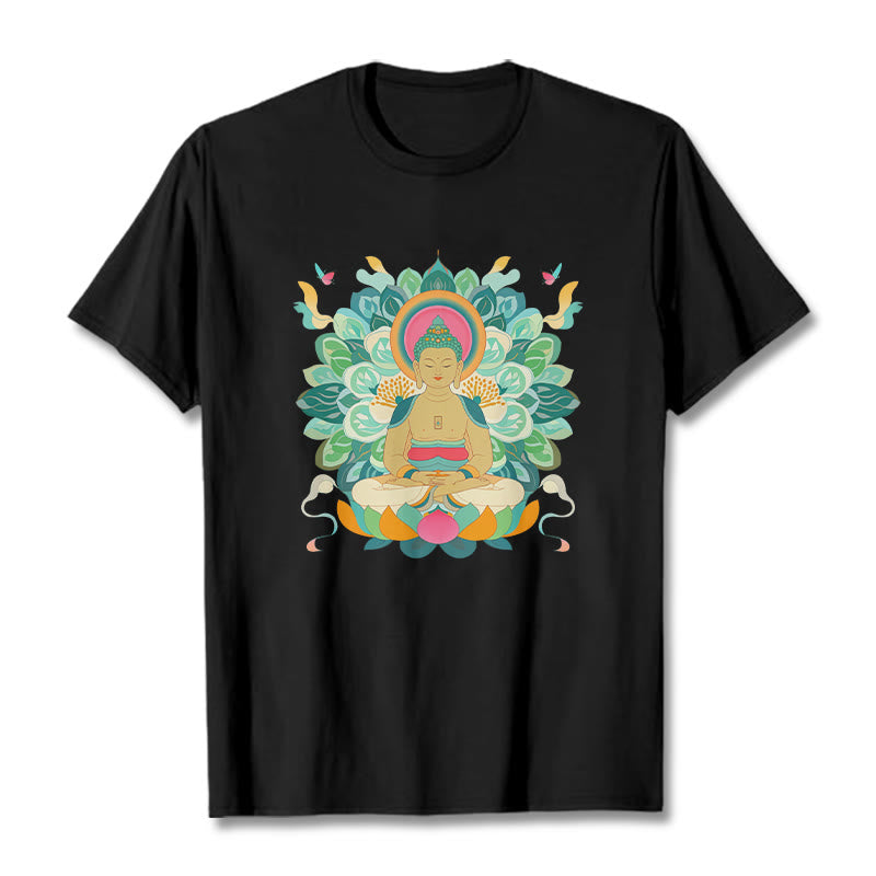 Butterfly Lotus mystic-zen-Inspired Tee T-shirt