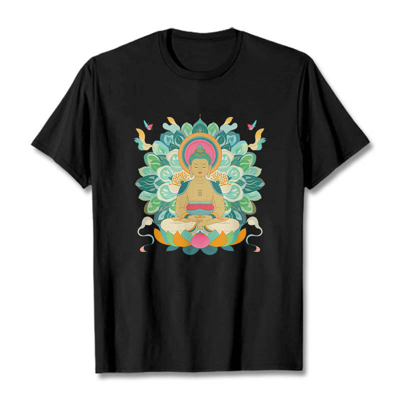 Butterfly Lotus mystic-zen-Inspired Tee T-shirt