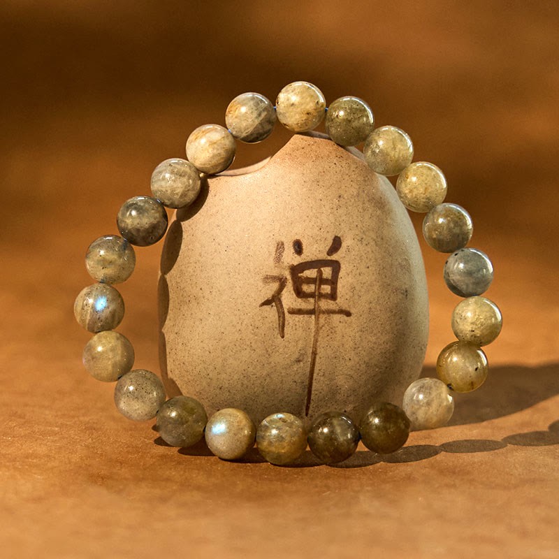 Natural Labradorite Beads Healing Support Bracelet