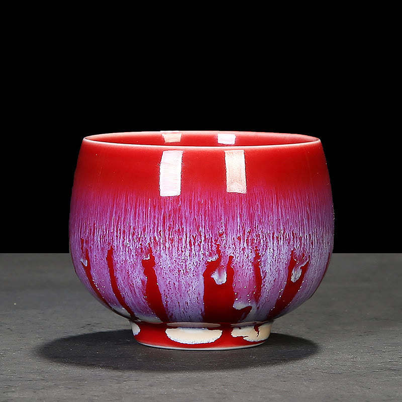 Chinese Jianzhan Glaze Kiln Change Ceramic Teacup Tenmoku Kung Fu Tea Cup