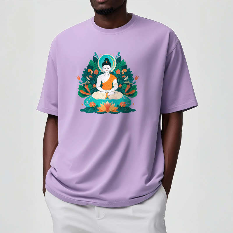 Flower Grass Lotus Bodhisattva Tee T-shirt