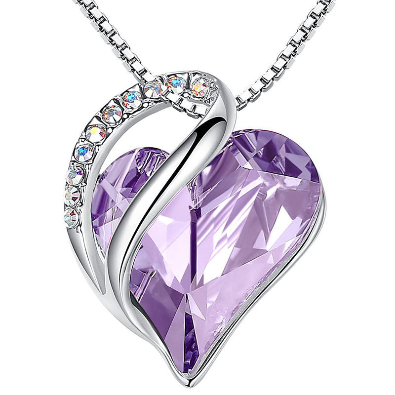 mystic zenstoneshop Love Heart Birthstone Healing Energy Necklace Pendant (Extra 30% Off | USE CODE: FS30)