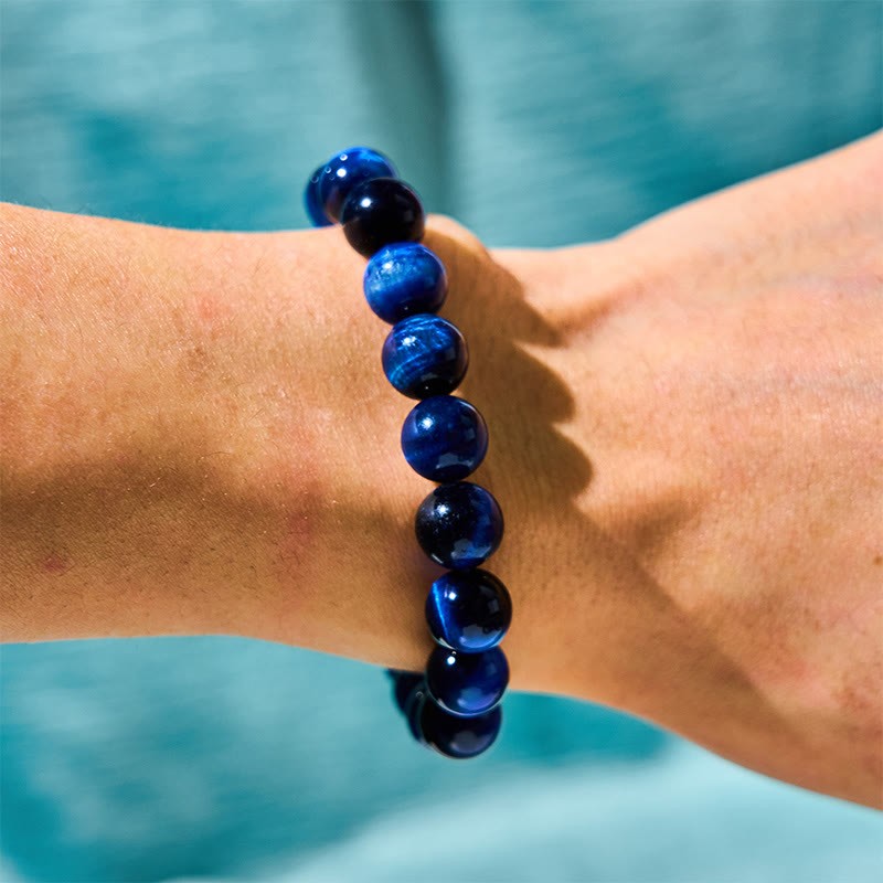 Blue Tiger Eye Protection Bracelet