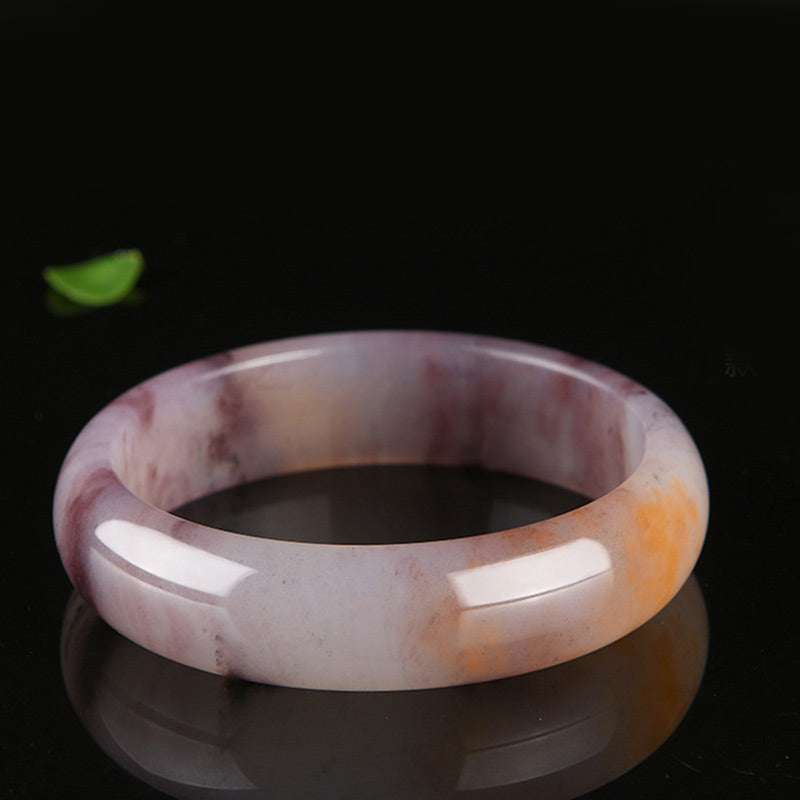 Purple Jade Happiness Protection Bracelet Bangle