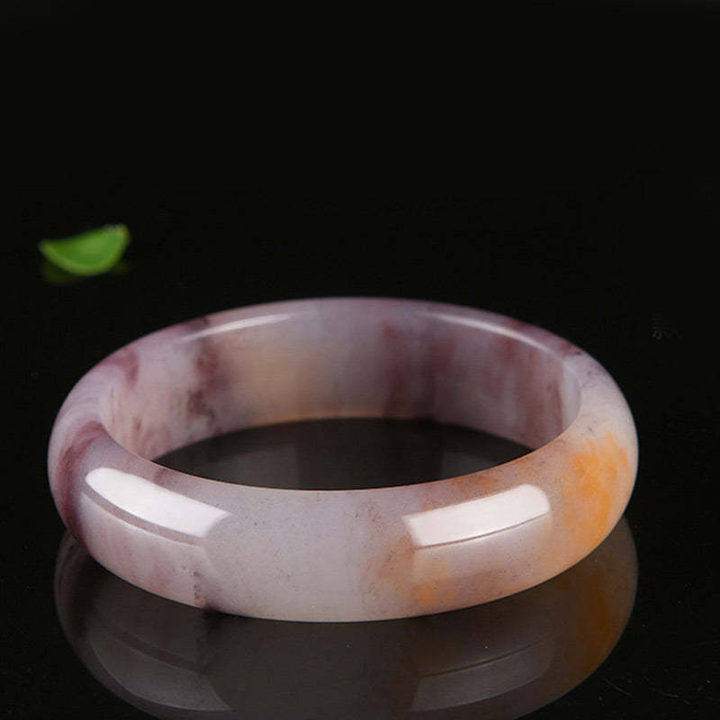 Purple Jade Happiness Protection Bracelet Bangle