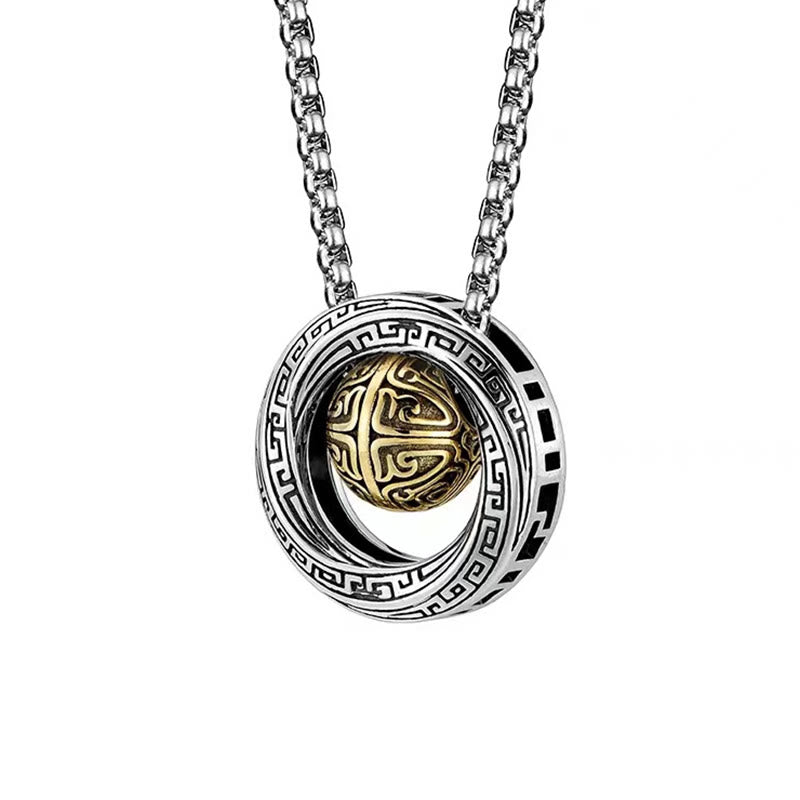 Mobius Lucky Bead Copper Wealth Necklace Pendant