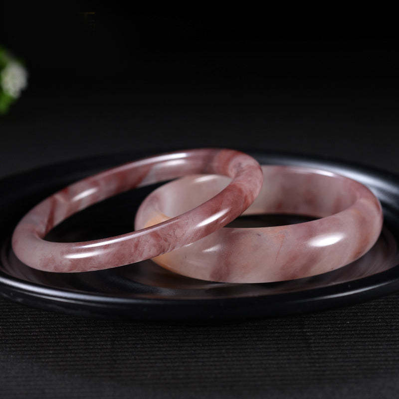 Purple Jade Happiness Protection Bracelet Bangle