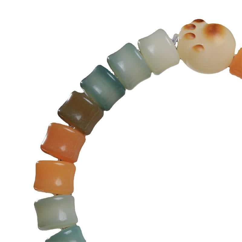 Colorful Bodhi Seed Cat Paw Wisdom Bracelet