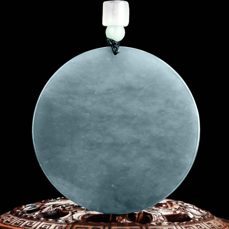 Kwan Yin Avalokitesvara Jade Abundance String Necklace Pendant