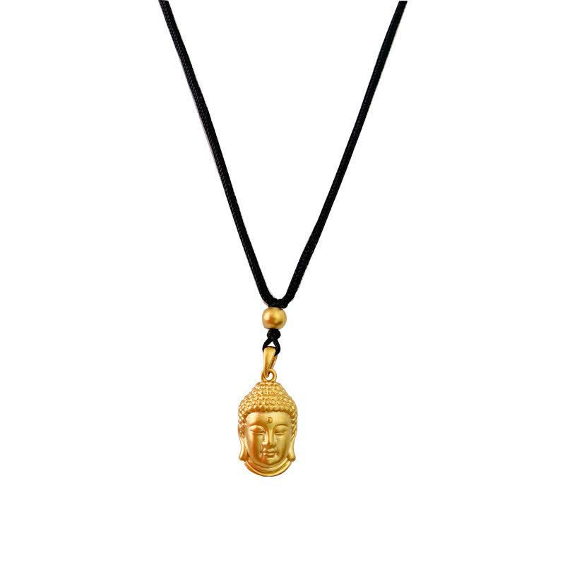 Gold mystic zen Copper Wealth Necklace Pendant
