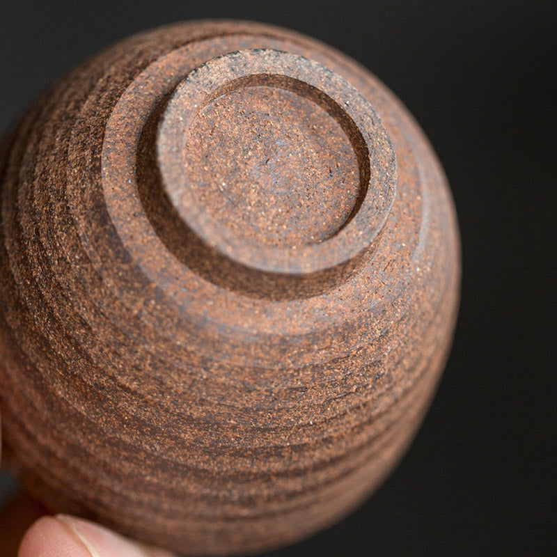 Handcrafted Retro Brown Ceramic Teacup Kung Fu Tea Cup