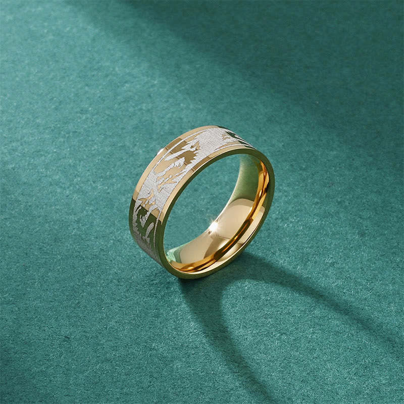 Dragon Carved Protection Strength Titanium Steel Ring