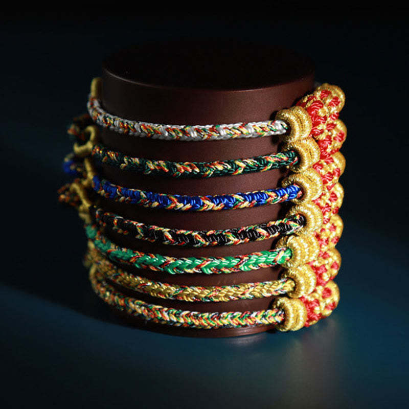 Chinese Zodiac Natal mystic zen Colorful Strings Luck Bracelet