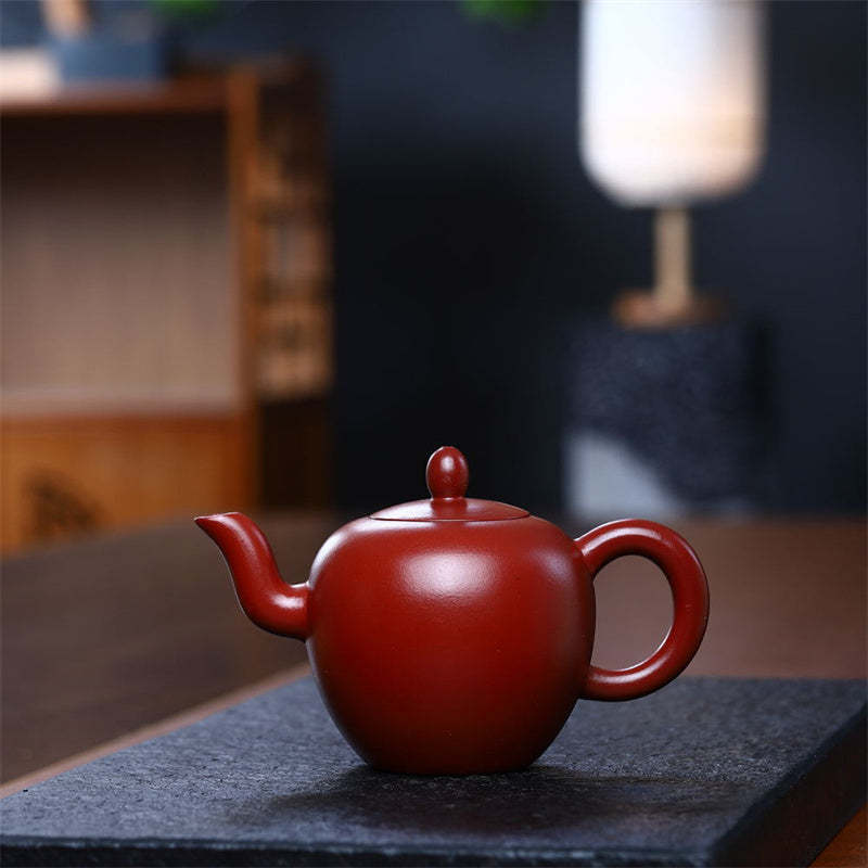 Yixing Semi-handmade Brown Purple Clay Kung Fu Teapot 200ml
