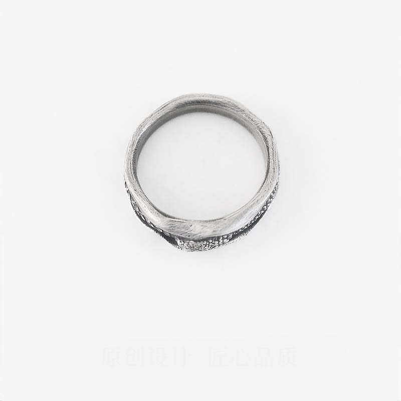 999 Sterling Silver Snake-shaped Year Of The Snake Protection Ring