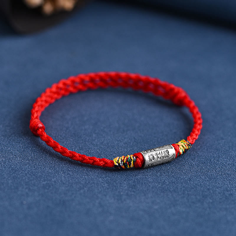 Handcrafted 925 Sterling Silver Everything Goes Well Design Protection Strength Bracelet Anklet (Extra 30% Off | USE CODE: FS30)