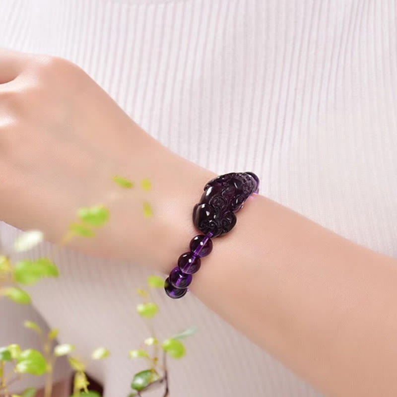 Feng Shui Amethyst Fortune Wealth Bracelet