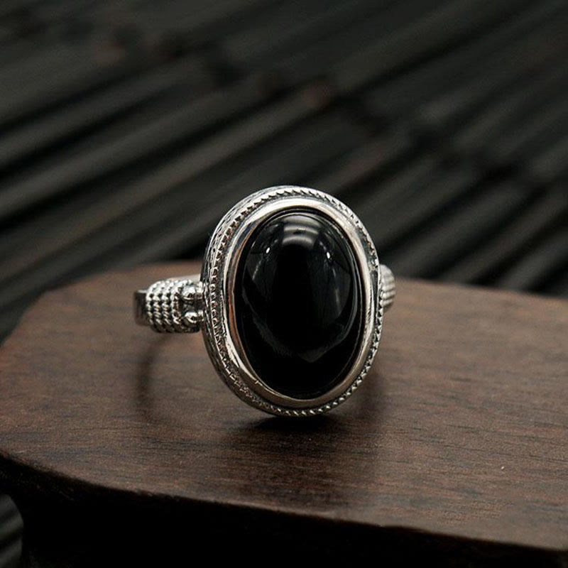 Natural Jade Prosperity Abundance Ring