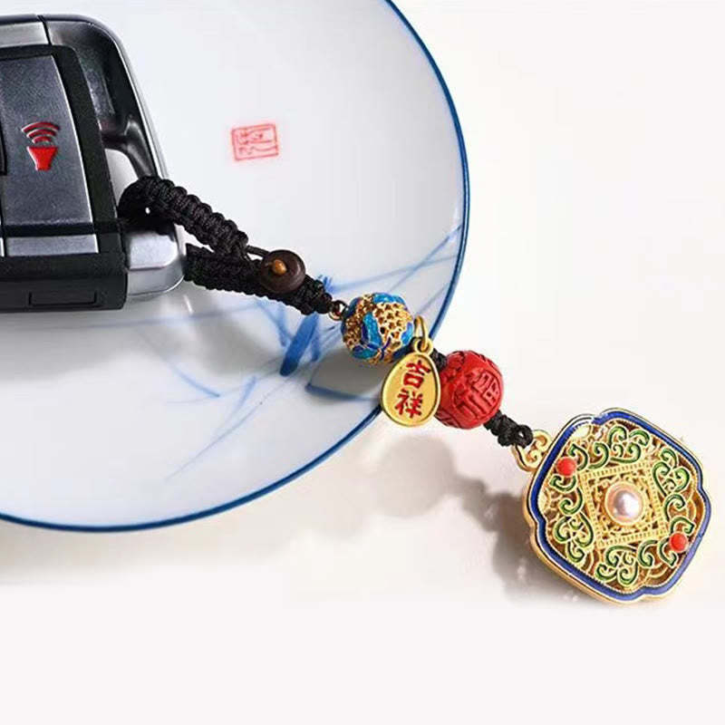 Fu Character Blessing Ruyi Charm Key Chain