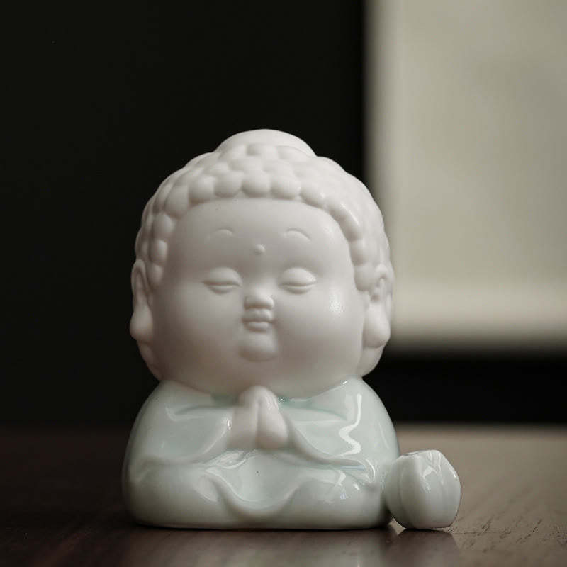 mystic zen Sitting Standing Reclining Ceramic Healing Incense Burner Desk Decoration