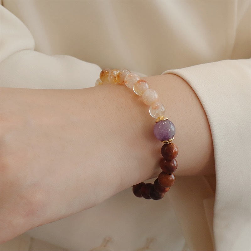 Sandalwood Rosewood Citrine Protection Bracelet