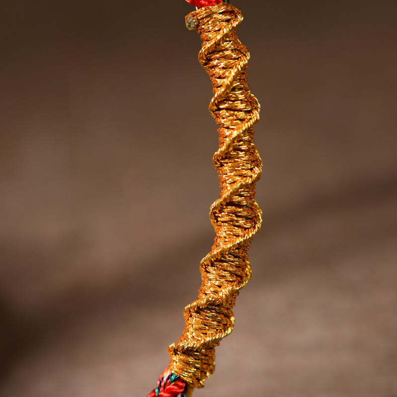 Handmade Chinese Zodiac Natal mystic zen Luck Strength Braided Rope Bracelet