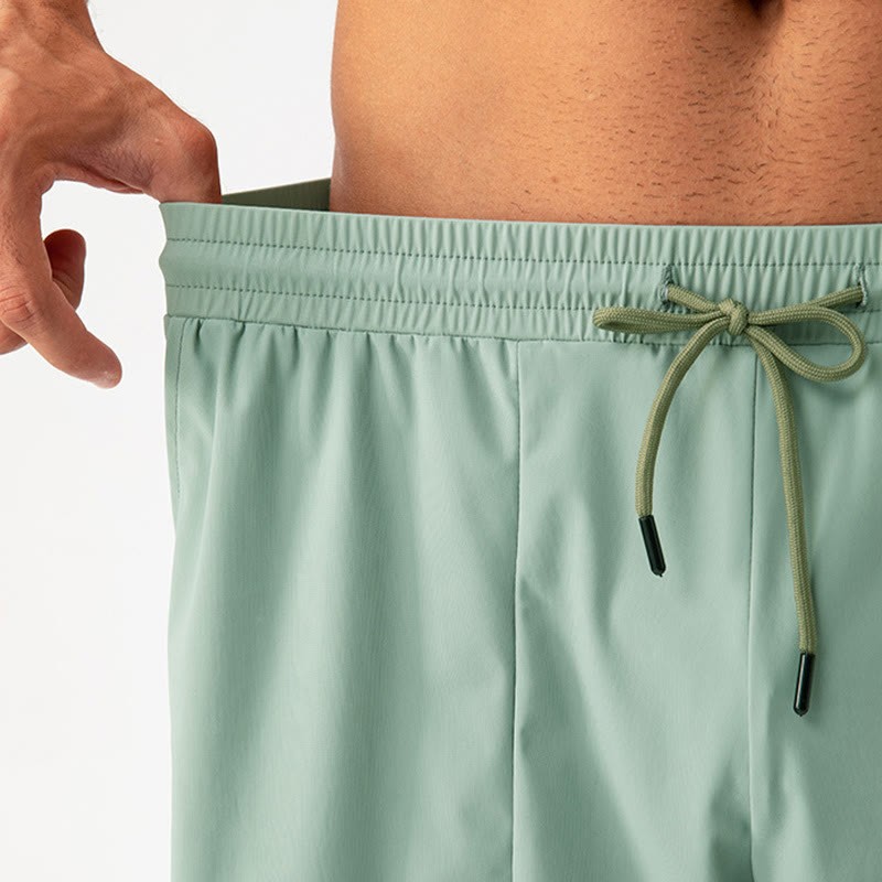 Men's Casual Quick Dry Sports Shorts With Pockets