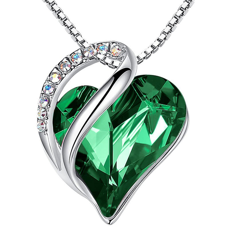mystic zenstoneshop Love Heart Birthstone Healing Energy Necklace Pendant (Extra 30% Off | USE CODE: FS30)