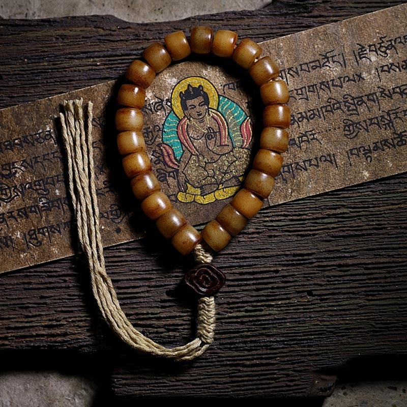 Tibetan Yak Bone Balance Strength Wrist Mala