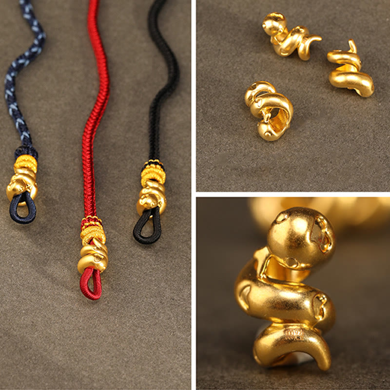 999 Gold Year of the Snake Handcrafted Strength?Bracelet