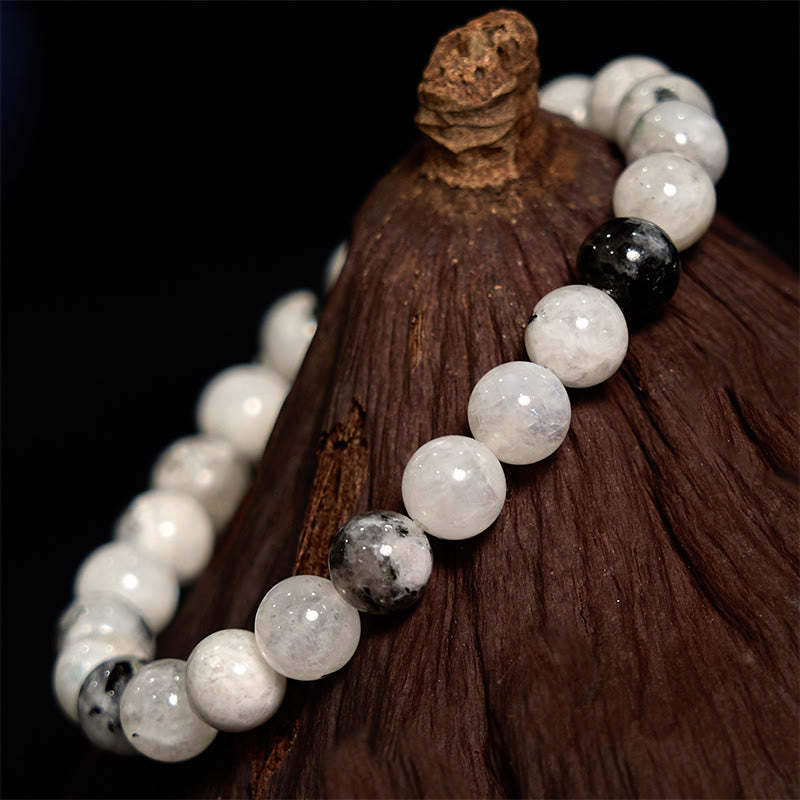 mystic zen Stone Rainbow Moonstone Harmony Bracelet
