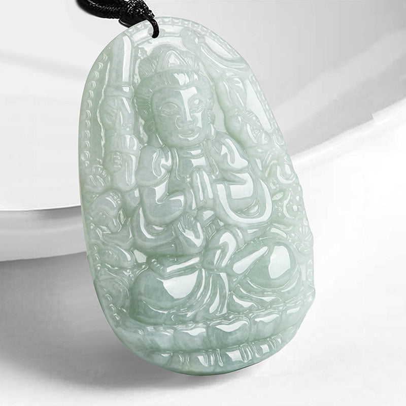 Chinese Zodiac Natal mystic zen Jade Wealth Prosperity Necklace Pendant