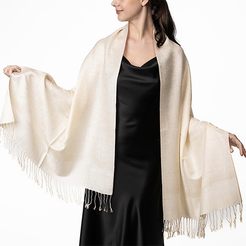 Tibetan Cashew Jacquard Tassels Shawl Spring Fall Winter Warm Cozy Scarf Wrap