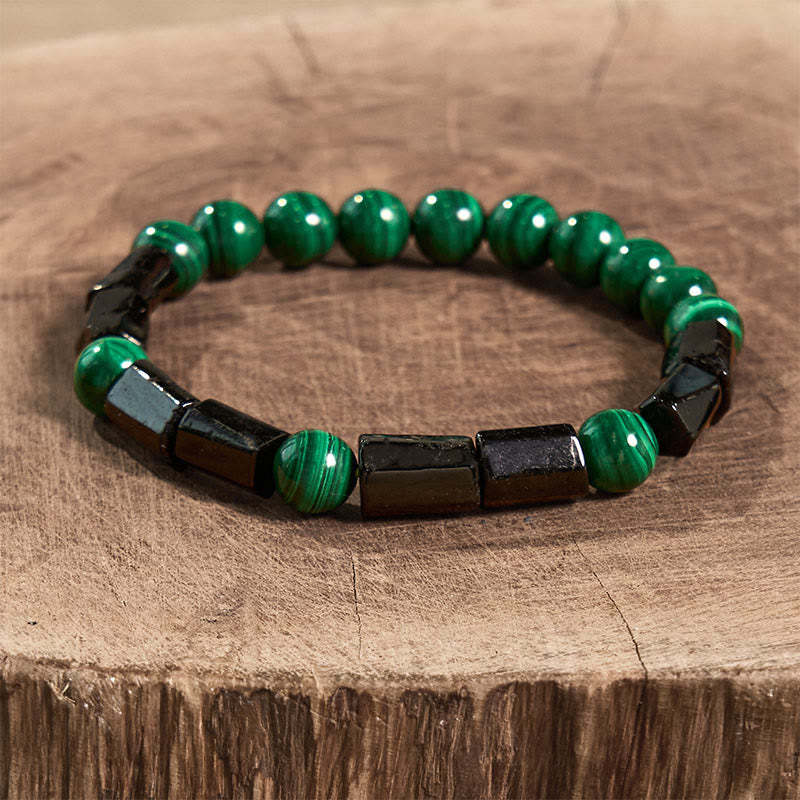 Malachite Black Tourmaline Purity Bracelet