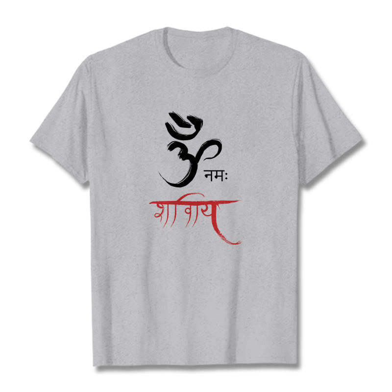OM NAMAH SHIVAYA Mantra Sanskrit Tee T-shirt