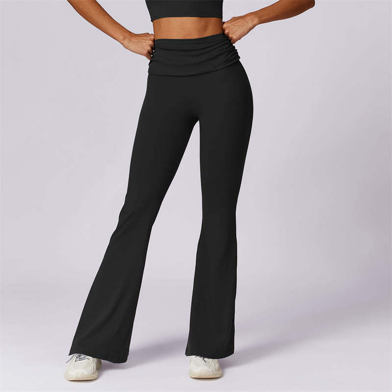 Sleeveless Backless Strap Tank Top Bra Flared Pants Sports Fitness Yoga