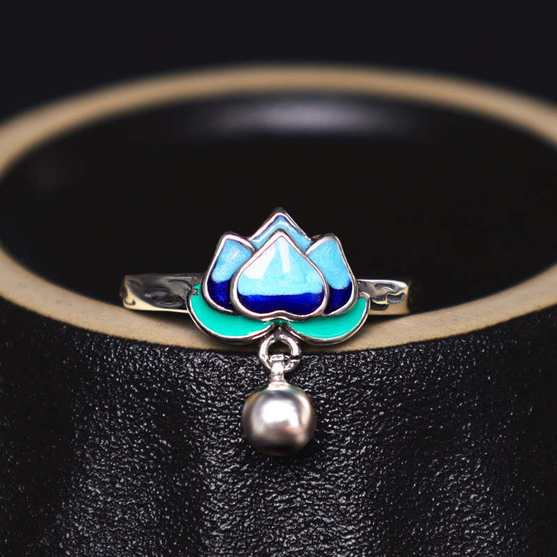 Lotus Flower Pattern Enlightenment Ring