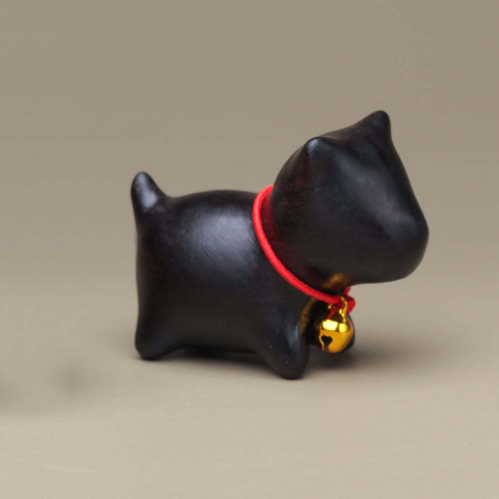 Green Sandalwood Small Leaf Red Sandalwood Cute Cat Animals Soothing Peace Decorations