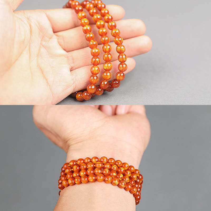 Golden Sea Willow Success Positive Bracelet Mala