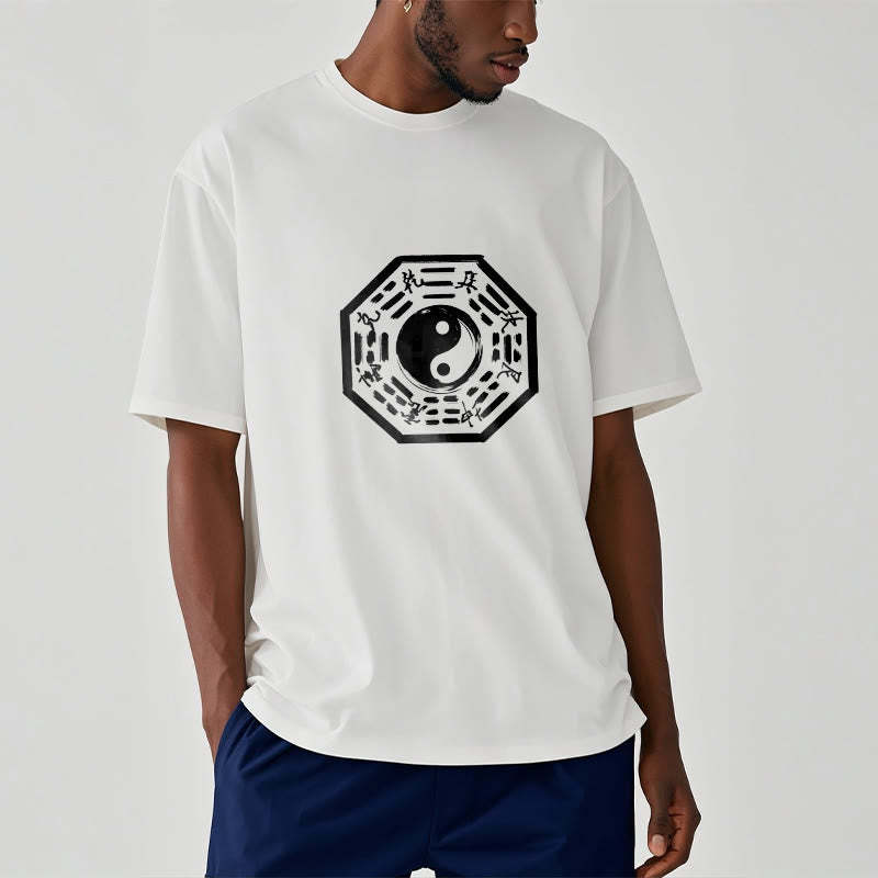 Ba Gua Pattern Cotton Tee T-shirt