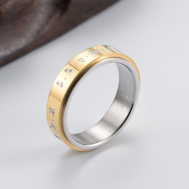 Mantra Titanium Steel Balance Rotatable Ring