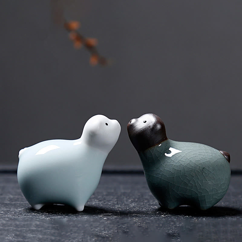 Chinese Zodiac Ceramic Tea Pet Home Decoration