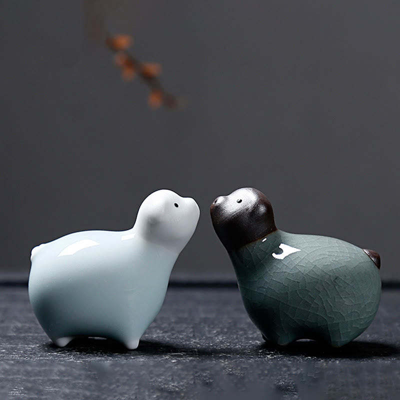 Chinese Zodiac Ceramic Tea Pet Home Decoration