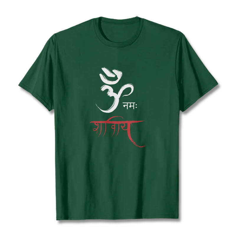 OM NAMAH SHIVAYA Mantra Sanskrit Tee T-shirt