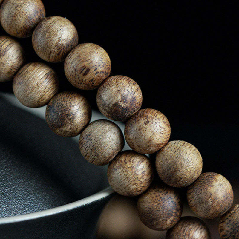 108 Mala Beads Hainan White Qinan Agarwood Calm Strength Bracelet
