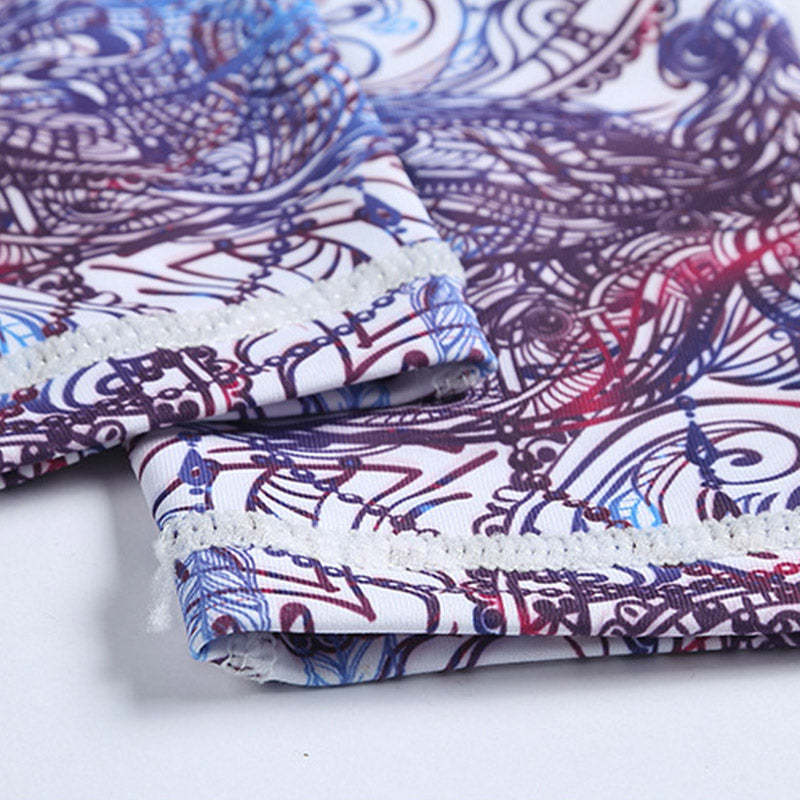 Flowers Leaves Birds Print Pants Sports Fitness Yoga Leggings Women's Yoga Pants
