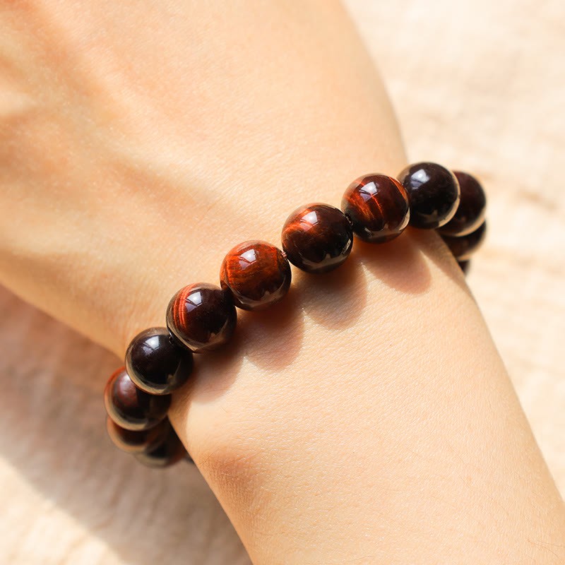 Natural Tiger Eye Healing Bead Bracelet