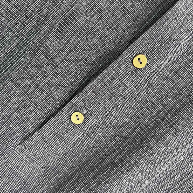 Summer Solid Color Men Short Sleeve Button Shirt